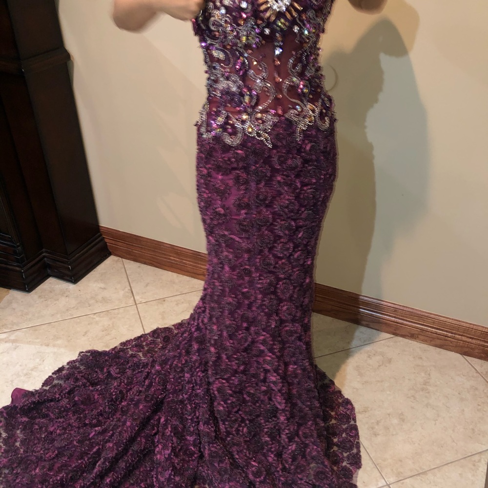 Long train dress